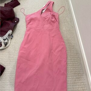 Likely One Shoulder Pink Dress